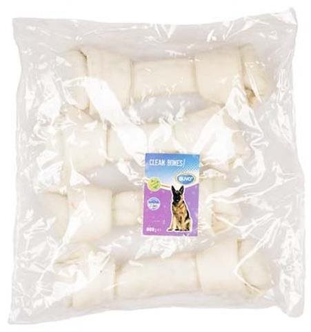 Duvo+ Bones! Viazané byvolie kosti biele 27 cm 4 ks Kosť pre psa