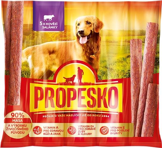 Propesko snack hovädzie salámy 50 g Maškrty pre psov