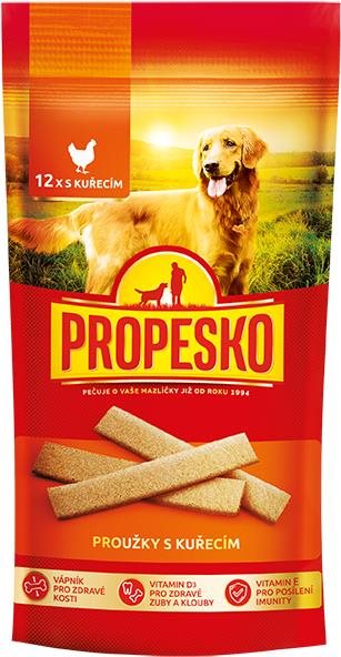 Propesko snack prúžky s kuracím 120 g Maškrty pre psov