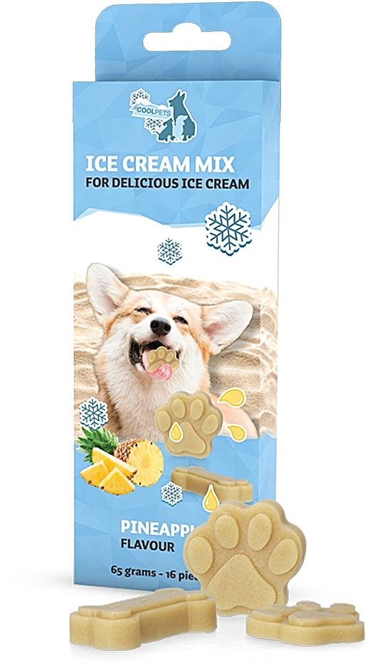 CoolPets zmrzlina pre psov, zmes na výrobu Ananás Maškrty pre psov