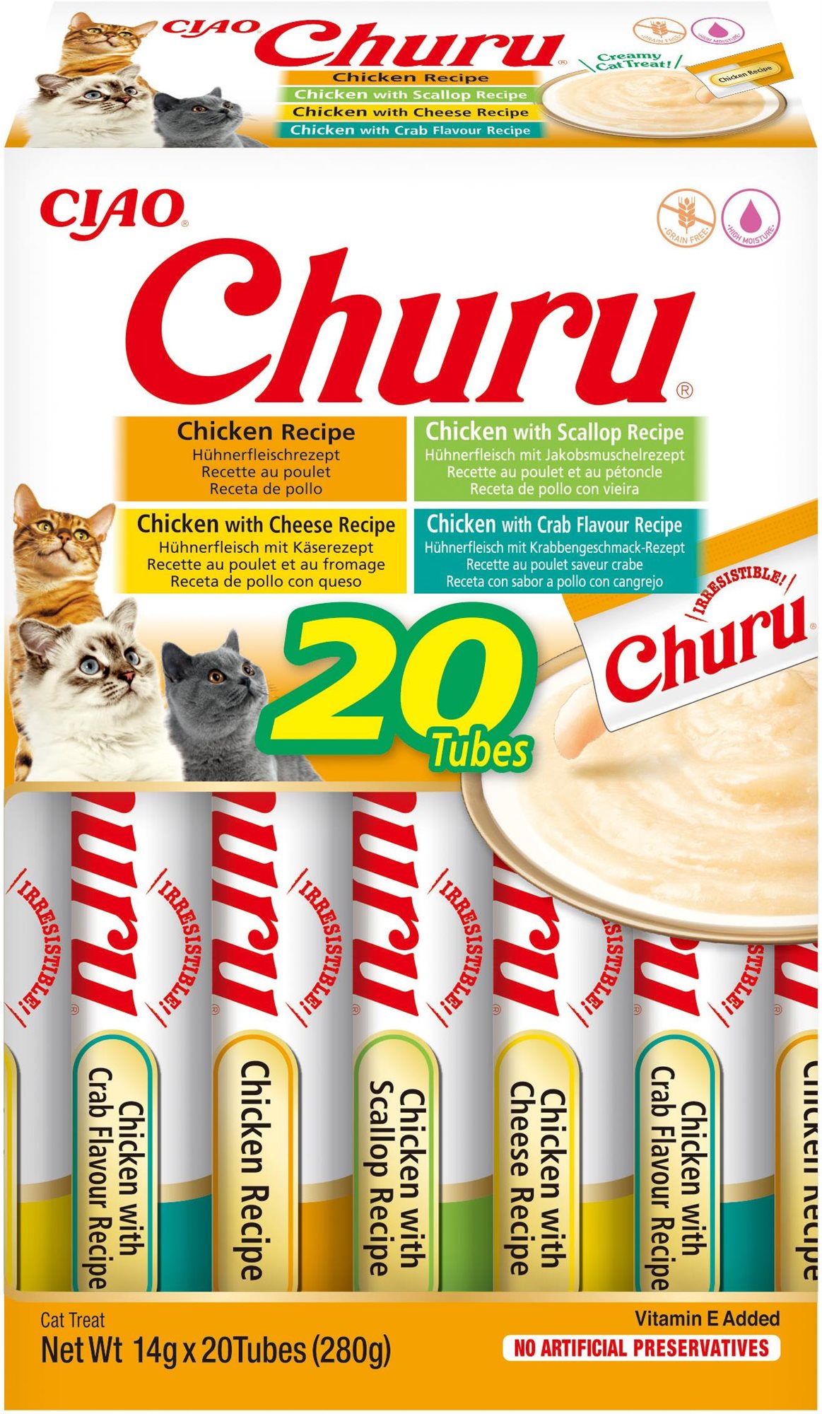 Ciao Churu Cat BOX kurací výber 20× 14 g Maškrty pre mačky