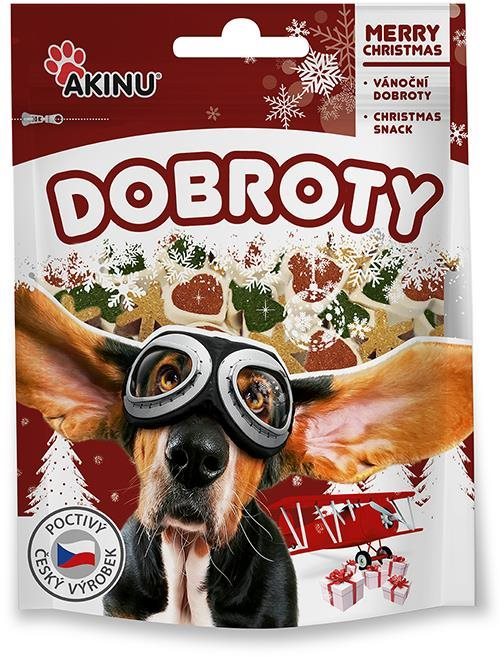 Akinu Vianočné dobroty pre psov 80 g Maškrty pre psov