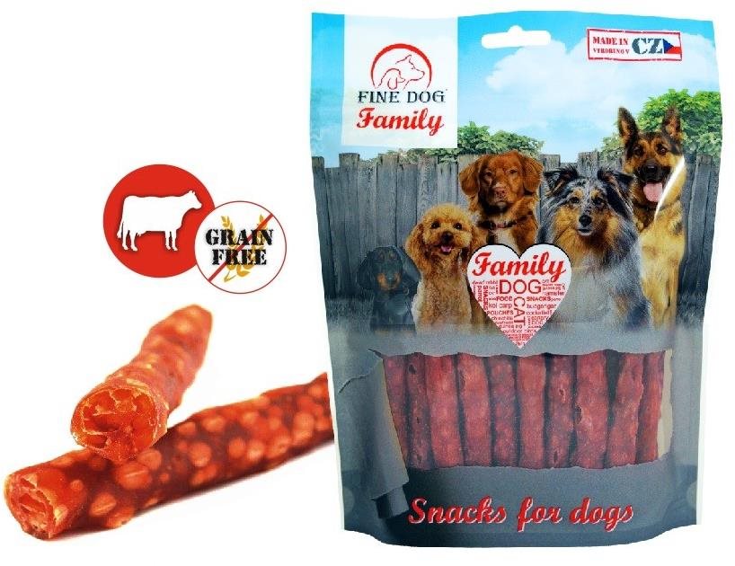 Fine Dog family funkčná mäsová tyčka hovädzia 150 g Maškrty pre psov