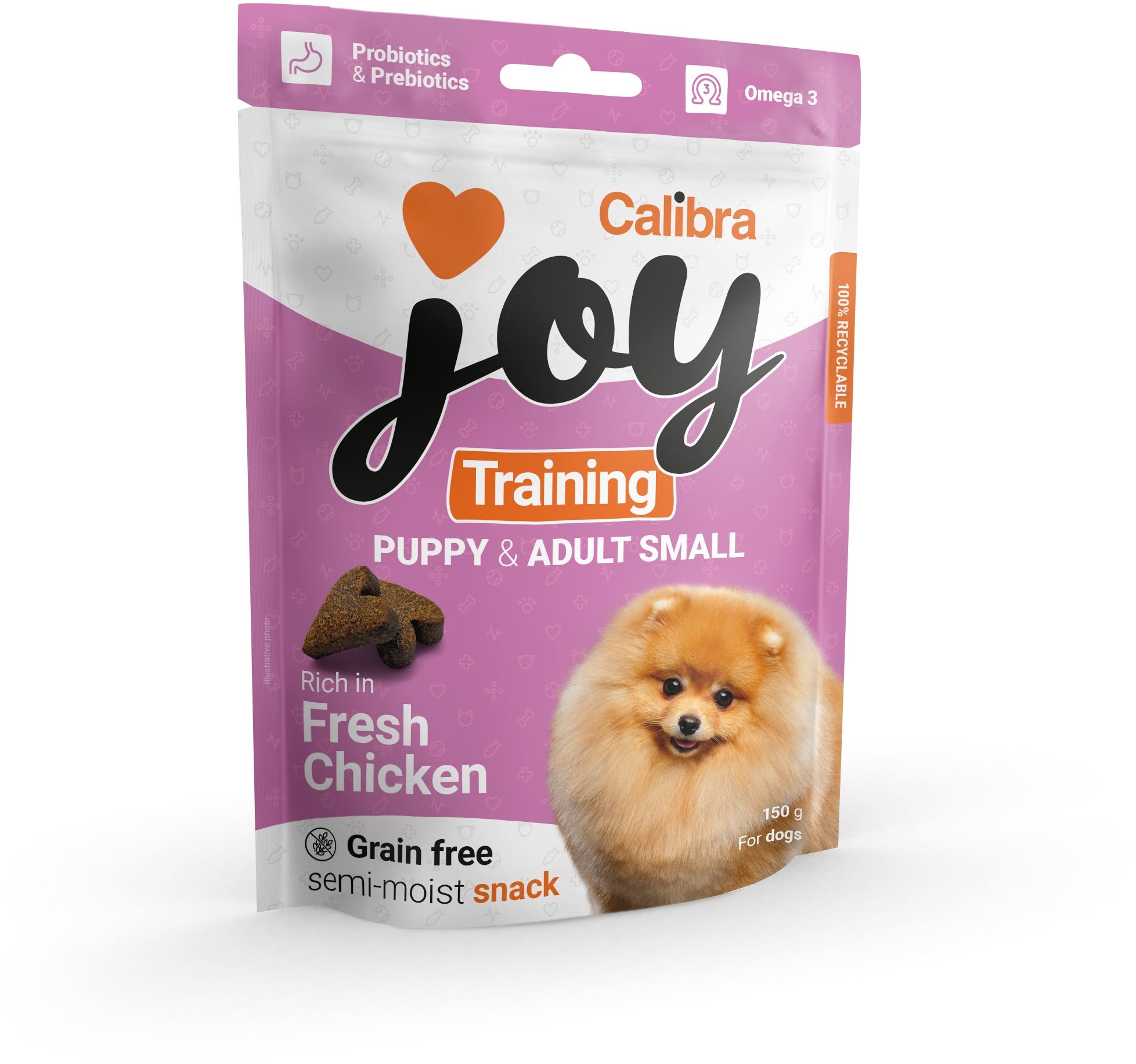 Calibra Joy Dog Training Puppy & Adult S Chicken 150 g Maškrty pre...