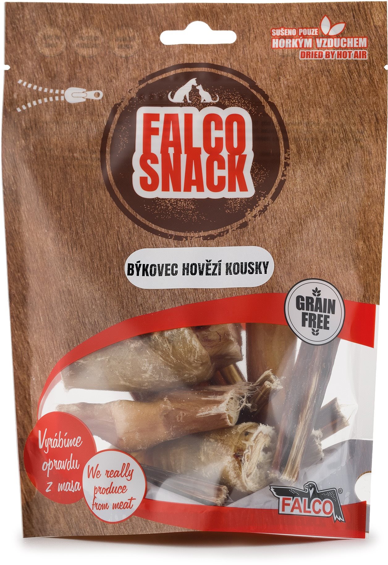Sokol Falco Snack Býkovec hovädzí sušené kúsky 70 g Sušené mäso pre...