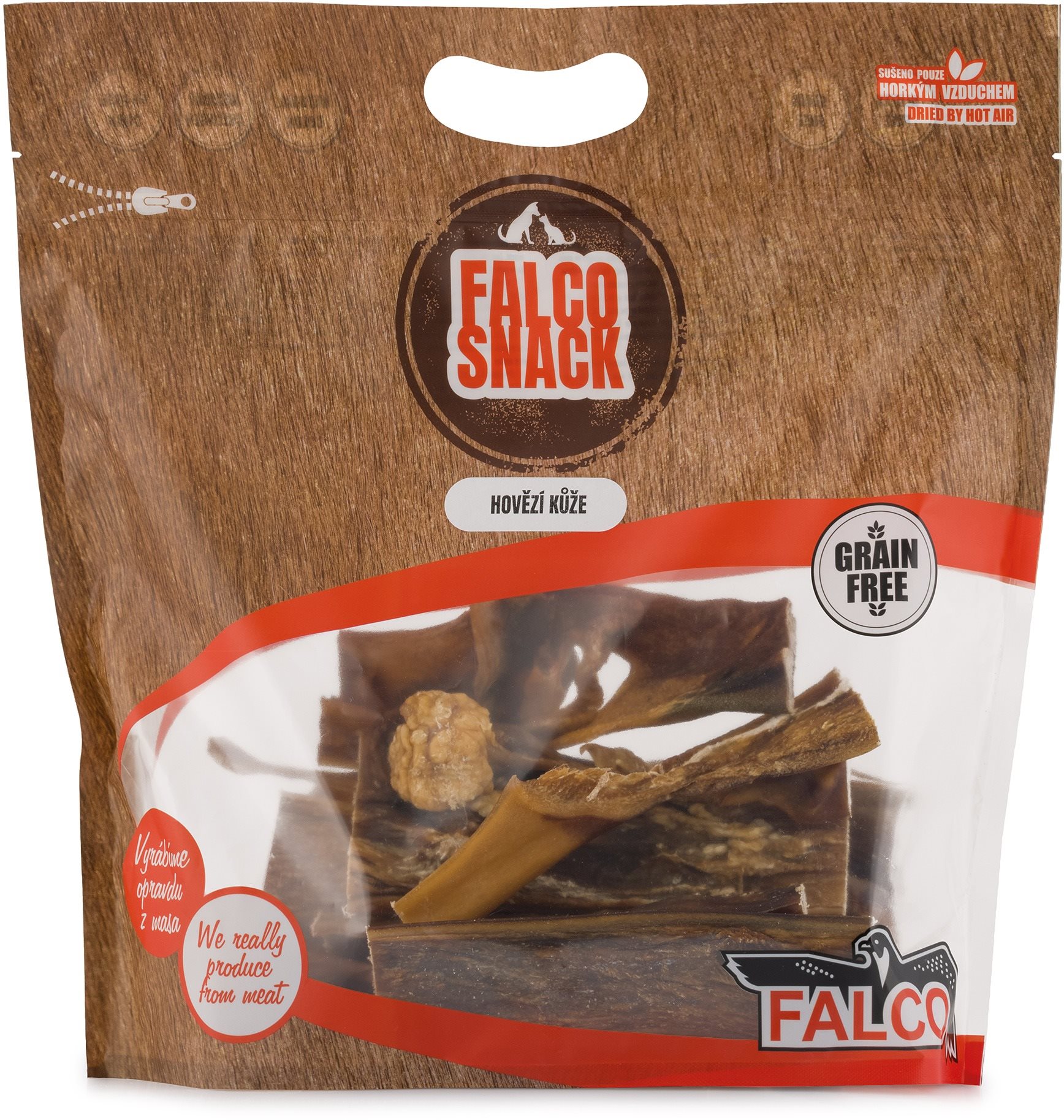 Sokol Falco Snack Hovädzia koža sušená 750 g Sušené mäso pre psov