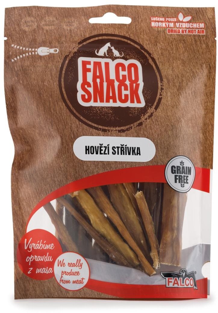 Sokol Falco Snack Hovädzie črievka sušené 100 g Sušené mäso pre psov