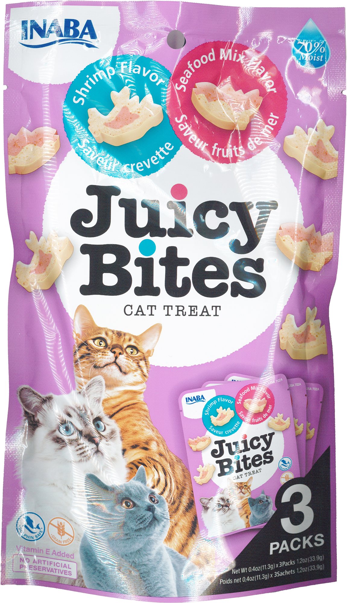 Ciao Churu Cat Juicy Bites s príchuťou kreviet a morských plodov 3×...