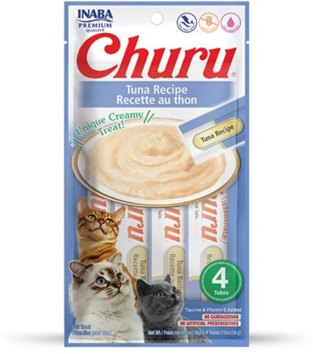 Ciao Churu Cat Tuniakové pyré 4× 14 g Maškrty pre mačky