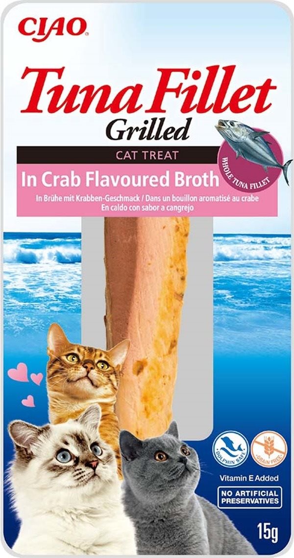 Ciao Churu Cat Filet z tuniaka vo vývare z kraba 15 g Maškrty pre...