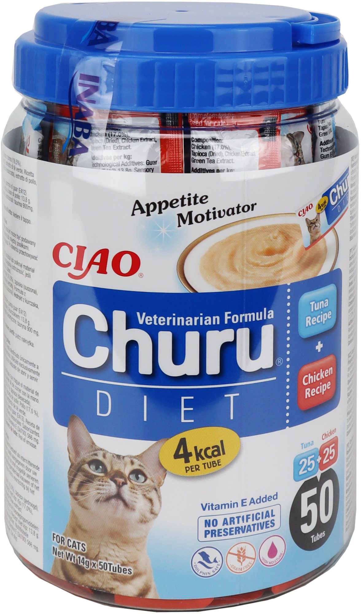 Ciao Churu Cat Vet Diet Variácie mäsových pyré z tuniaka a kurčaťa...