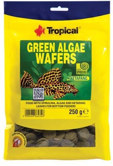 Tropical green algae wafers 250 g krmivo vo forme oblátok so...