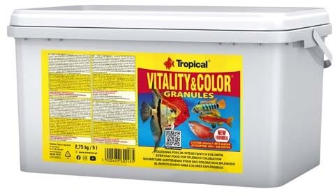 Tropical vitality&color granules 5 l / 2,75 kg krmivo s...