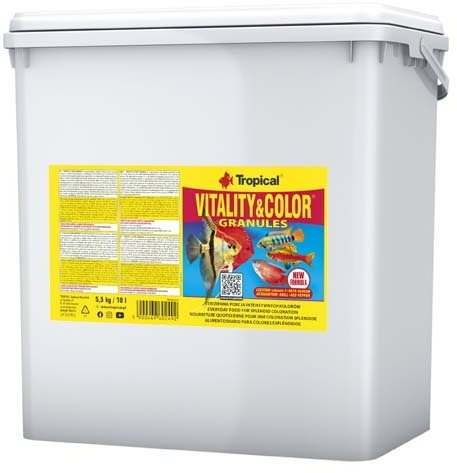 Tropical vitality&color granules 10 l / 5,5 kg krmivo s...
