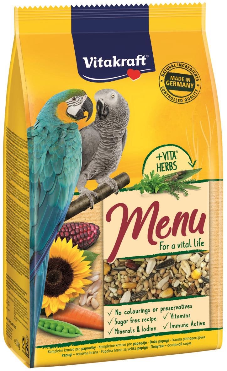 Vitakraft Menu veľký papagáj 1 kg Krmivo pre vtáky