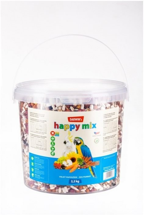 DARWIN's NEW veľký papagáj happy mix 2,2 kg Krmivo pre vtáky