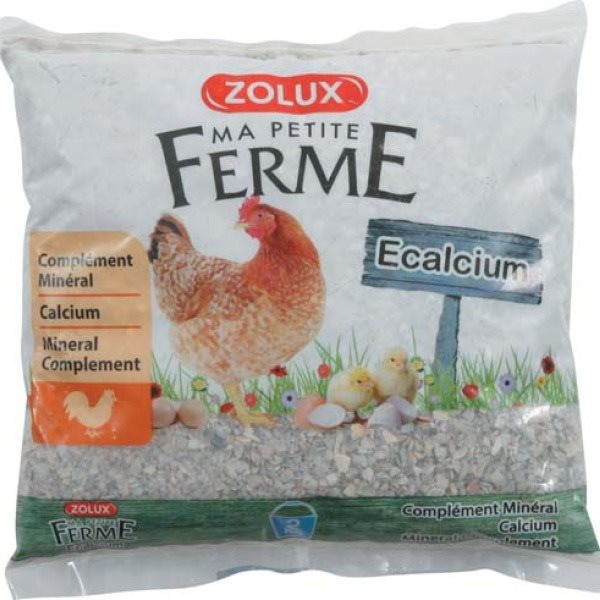 Zolux ecalcium drvené mušle a kalcium pre hydinu 2 kg Doplnok...