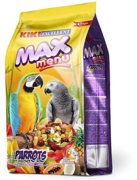 Kiki max menu parrots pre veľké papagáje 1 kg Krmivo pre vtáky