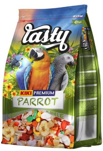 Kiki tasty parrots luxusné krmivo pre veľké papagáje 1 kg Krmivo...
