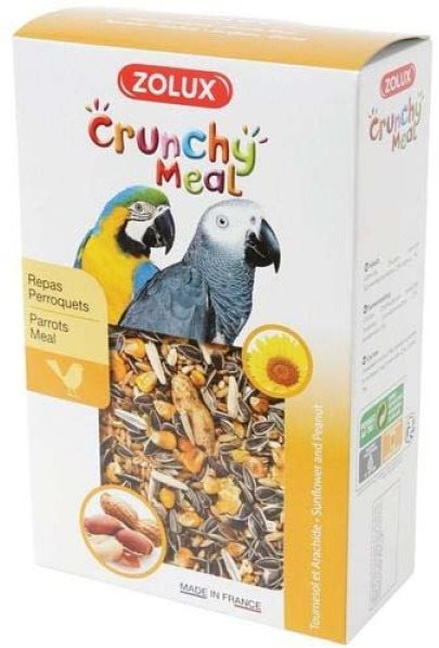 Zolux crunchy meal chrumkavé krmivo pre veľké papagáje 600 g Krmivo...