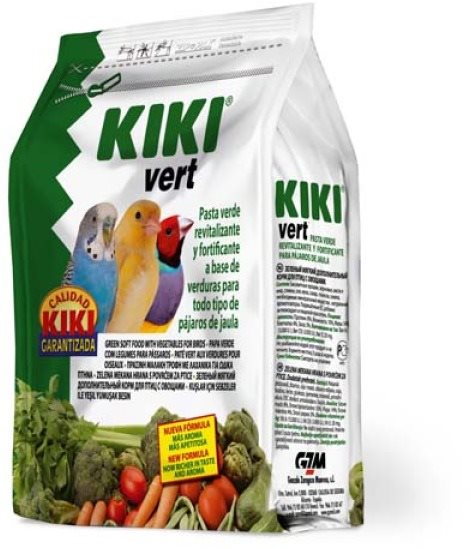 Kiki vert zeleninová zmes pre drobné exoty 150 g Krmivo pre vtáky
