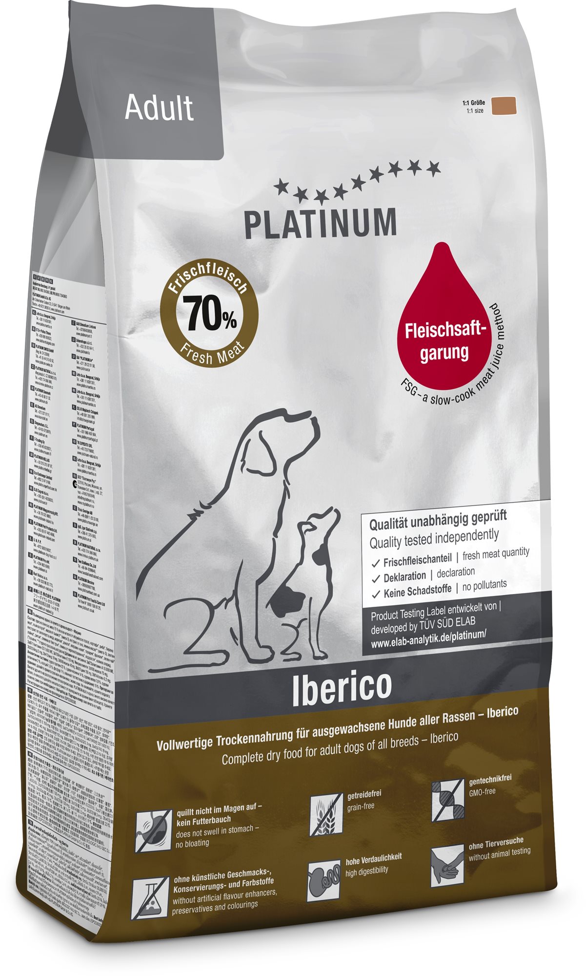 Platinum natural iberico greens kančí se zeleninou 5 kg Granuly pre...