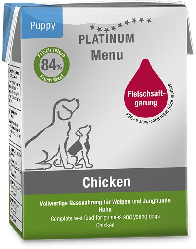 Platinum natural menu puppy chicken Paštéta pre psov