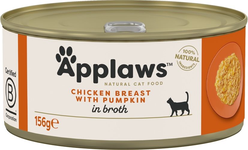 Applaws konzerva Cat kuracie prsia a tekvica 156 g Konzerva pre mačky