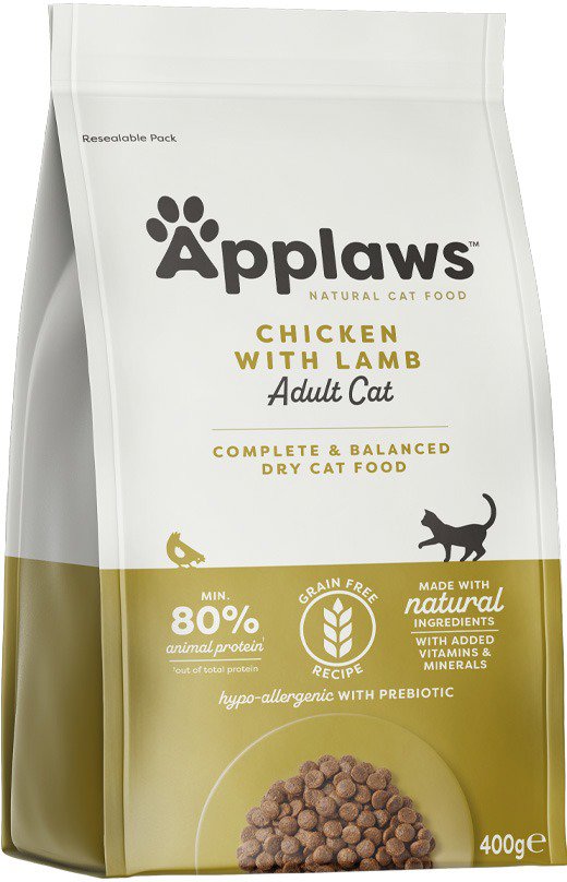 Applaws granuly Cat Adult kura s jahňacinou 400 g Granule pre mačky