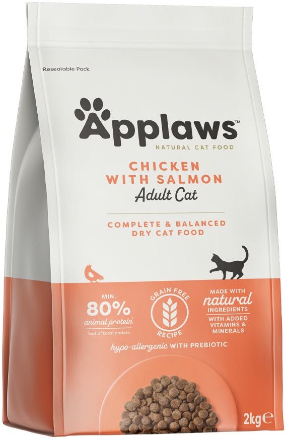 Applaws granuly Cat Adult kura s lososom 2 kg Granule pre mačky