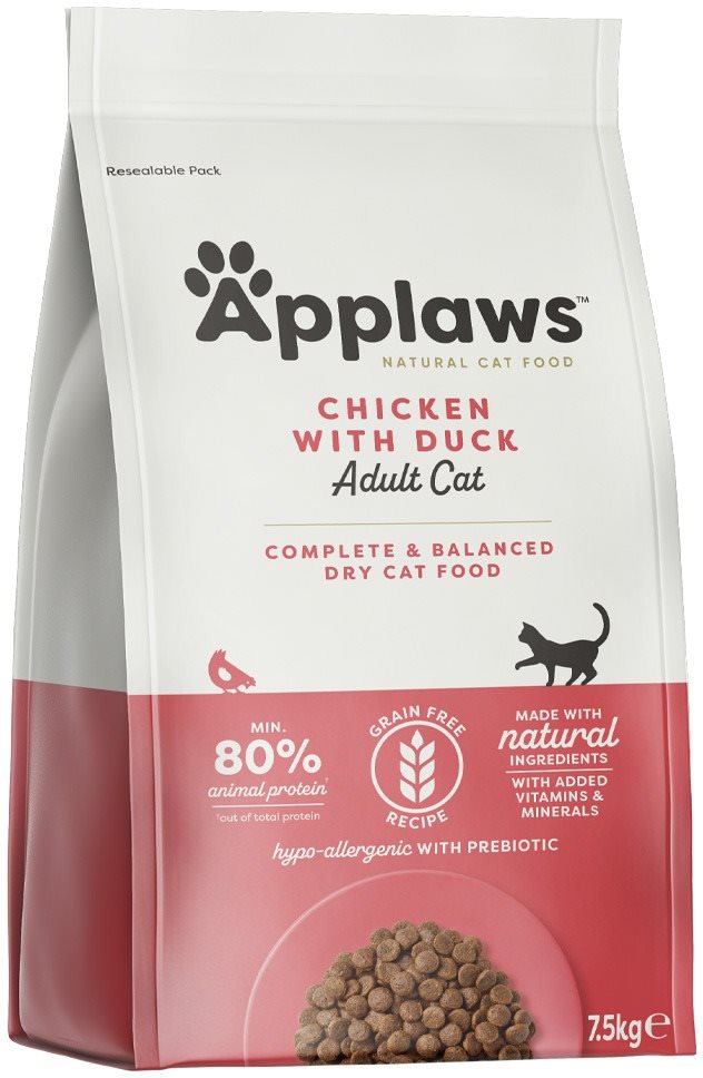 Applaws granule Cat Adult kura s kačkou 7,5 kg Granule pre mačky