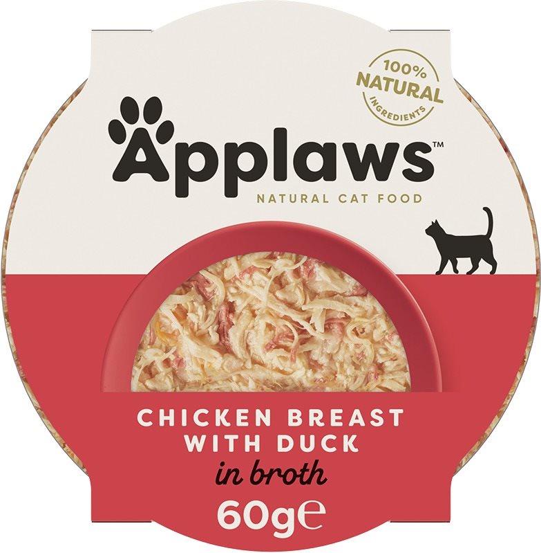 Applaws miska Cat Pot kuracie prsia a kačica 60 g Vanička pre mačky