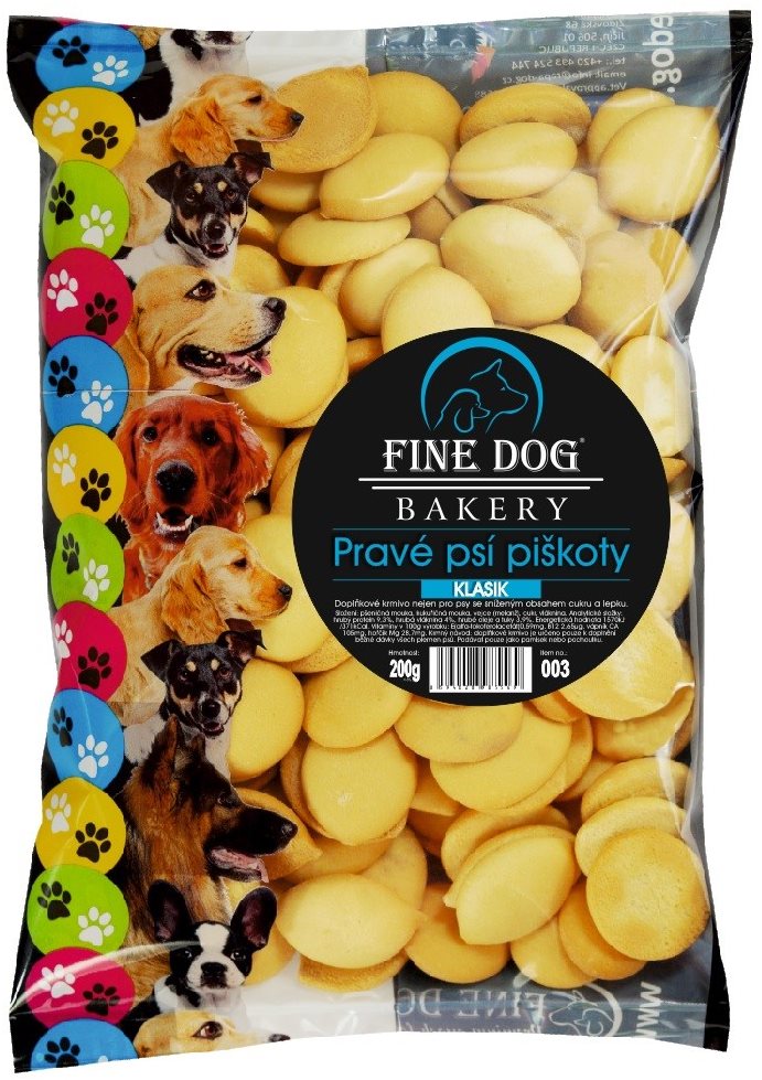 Fine Dog bakery piškóty pre psov 6× 200 g klasik Piškóty pre psa