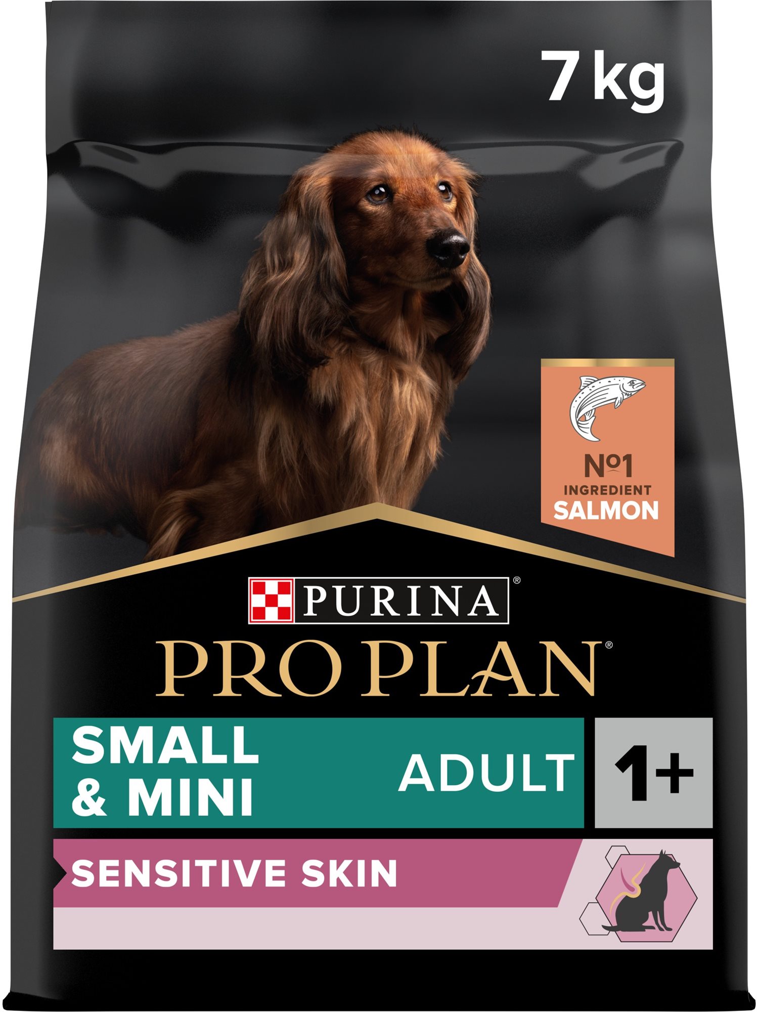 Pro Plan small sensitive skin losos 7 kg Granuly pre psov