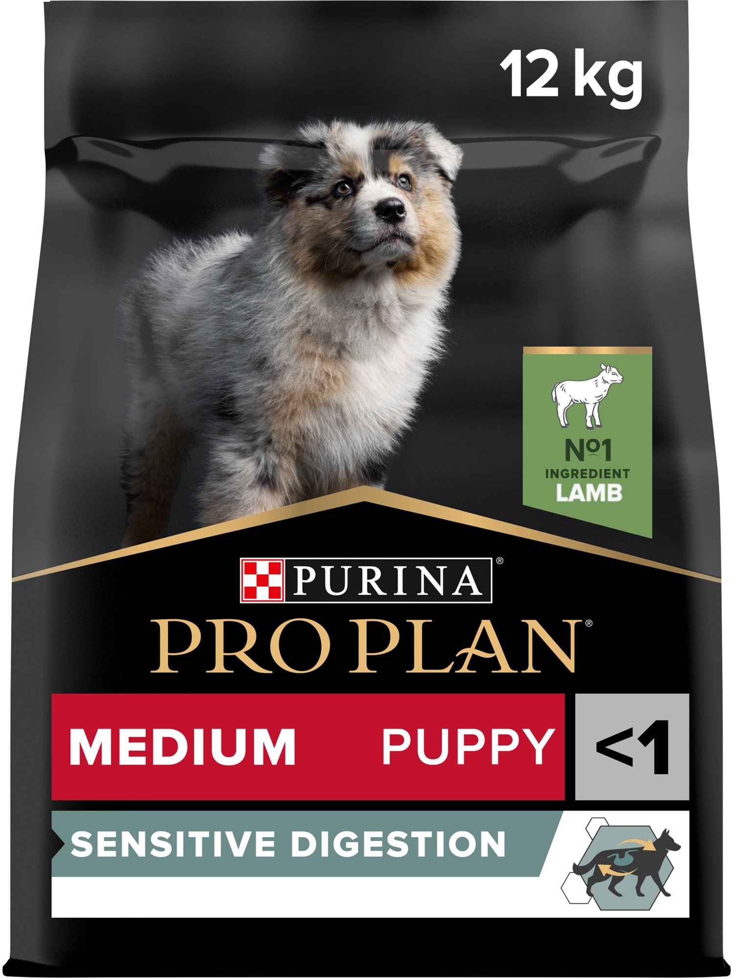 Pro Plan medium puppy sensitive digestion jahňa 12 kg Granule pre...