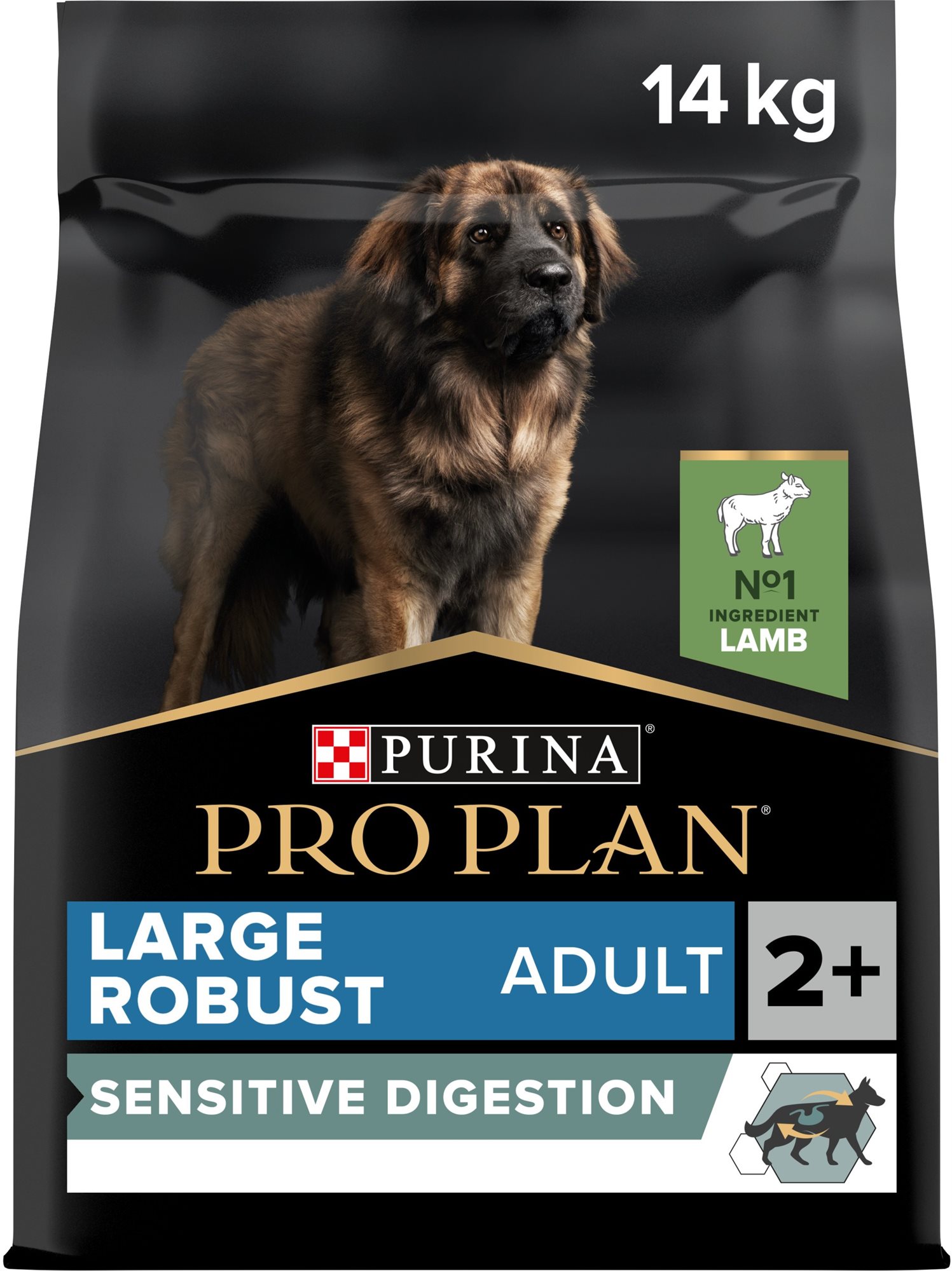Pro Plan large adult robust optidigest jahňa 14 kg Granuly pre psov