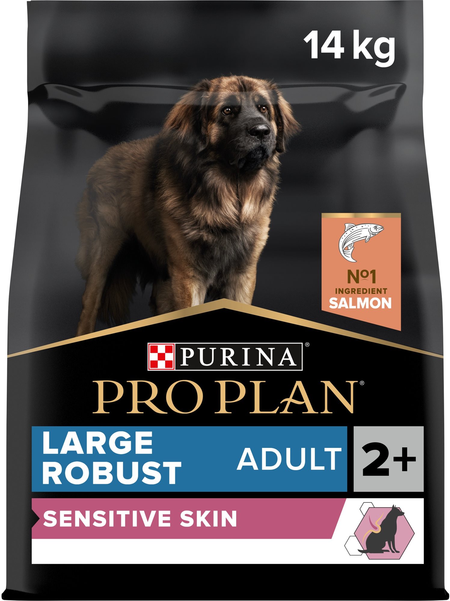 Pro Plan large robust sensitive skin losos 14 kg Granuly pre psov
