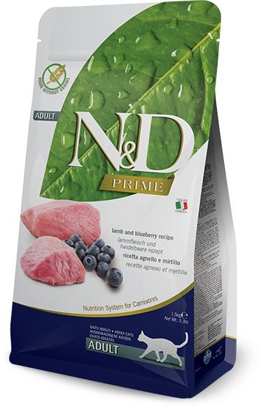 N&D Prime Cat Adult Lamb & Blueberry 5 kg Granule pre mačky