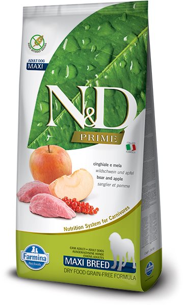 N&D Prime Dog Adult Medium & Maxi Boar & Apple 12 kg Granuly pre psov