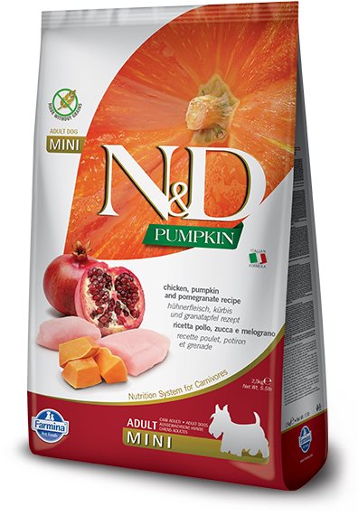 N&D Pumpkin Dog Adult Mini Chicken & Pomegranate 7 kg Granuly pre...