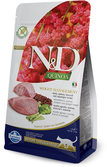 N&D Quinoa Cat Adult Weight Management Lamb & Broccoli 1,5 kg...