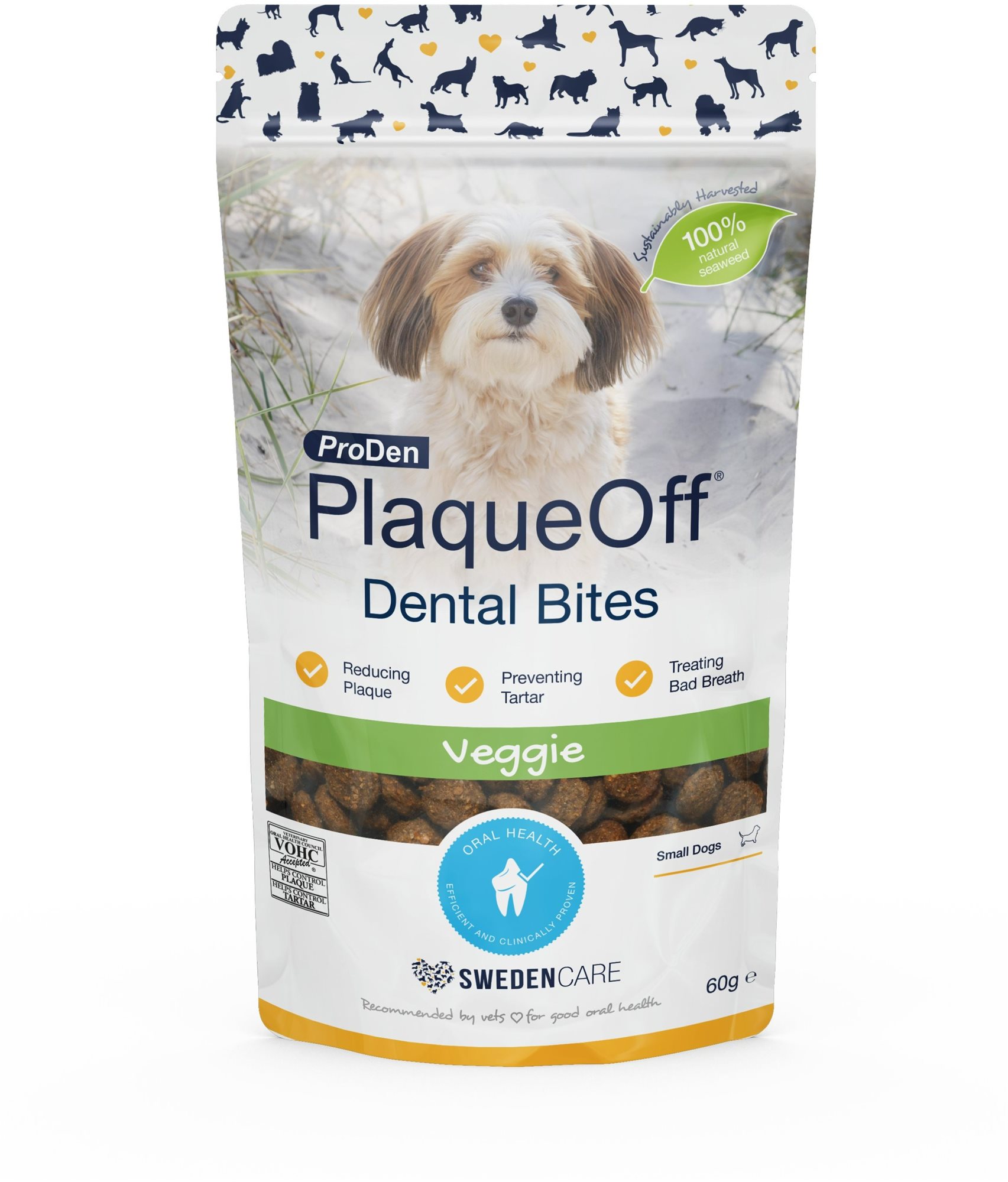 ProDen PlaqueOff Dental Bites 60 g Maškrty pre psov