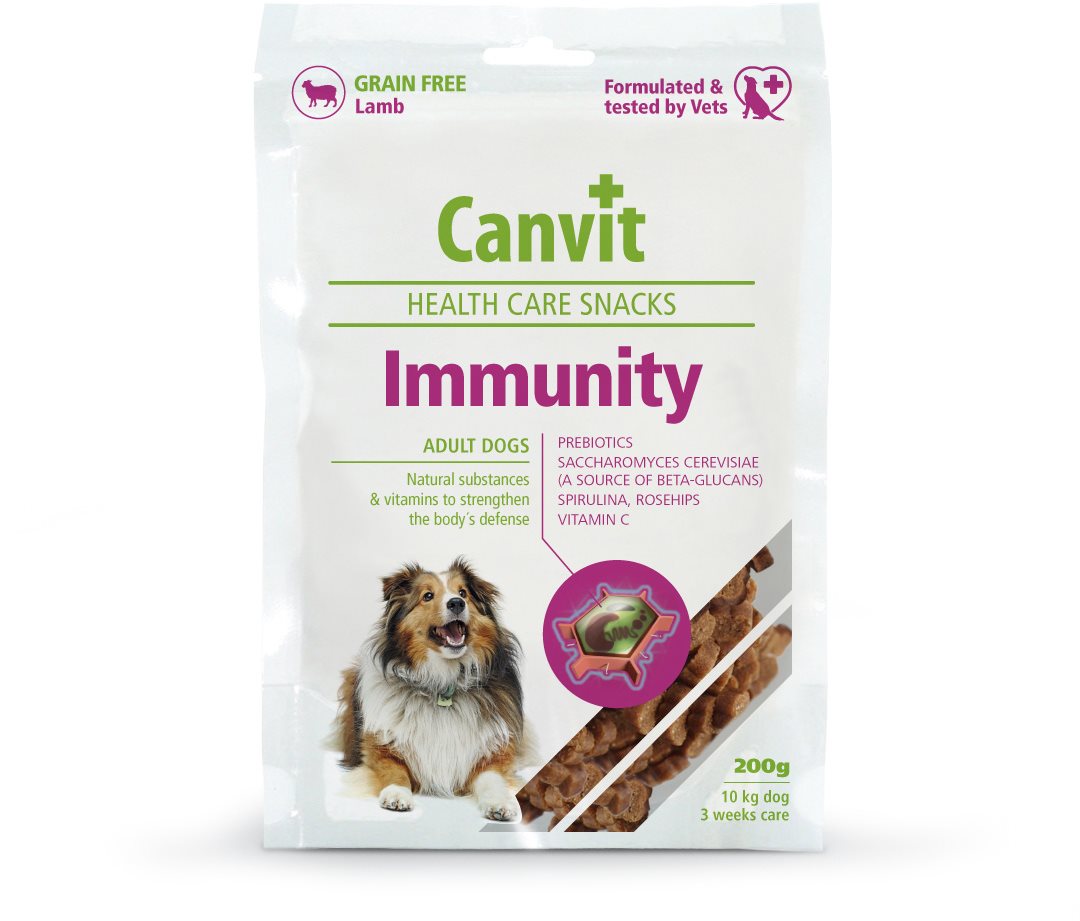 Canvit Snacks Immunity 200 g Maškrty pre psov