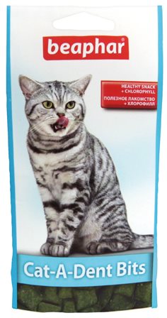 Beaphar A-Dent Bits Pochúťka pre zdravé zuby 35 g Maškrty pre mačky