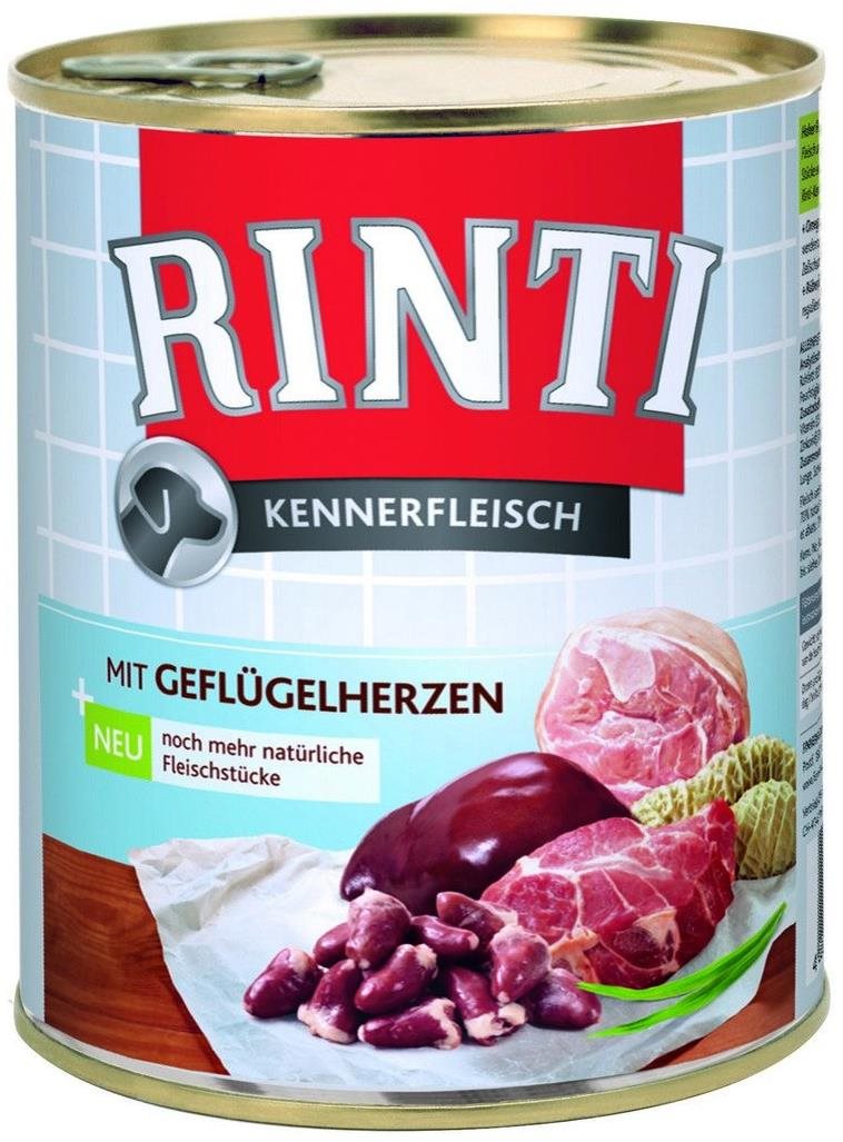 Rinti Kennerfleisch konzerva hydinové srdiečka 800 g Konzerva pre...