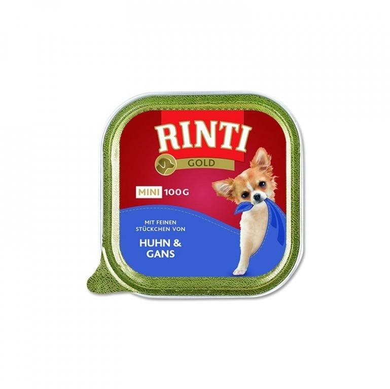 Rinti Gold Mini vanička kačka + hydina 100 g Paštéta pre psov