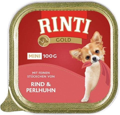 Rinti Gold Mini vanička hovädzie + perlička 100 g Paštéta pre psov