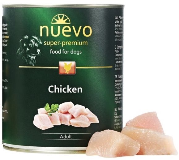 Nuevo pes adult kuracia konzerva 400 g Konzerva pre psov