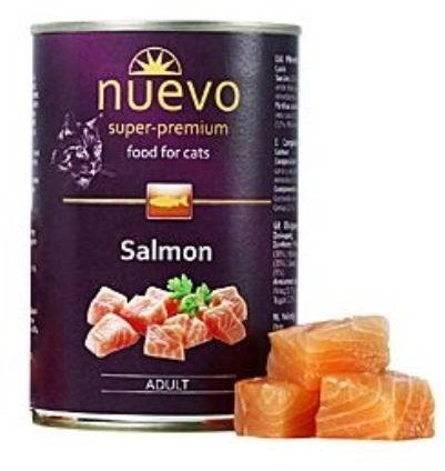 Nuevo, mačka adult losos - Konzerva, 400 g Konzerva pre mačky