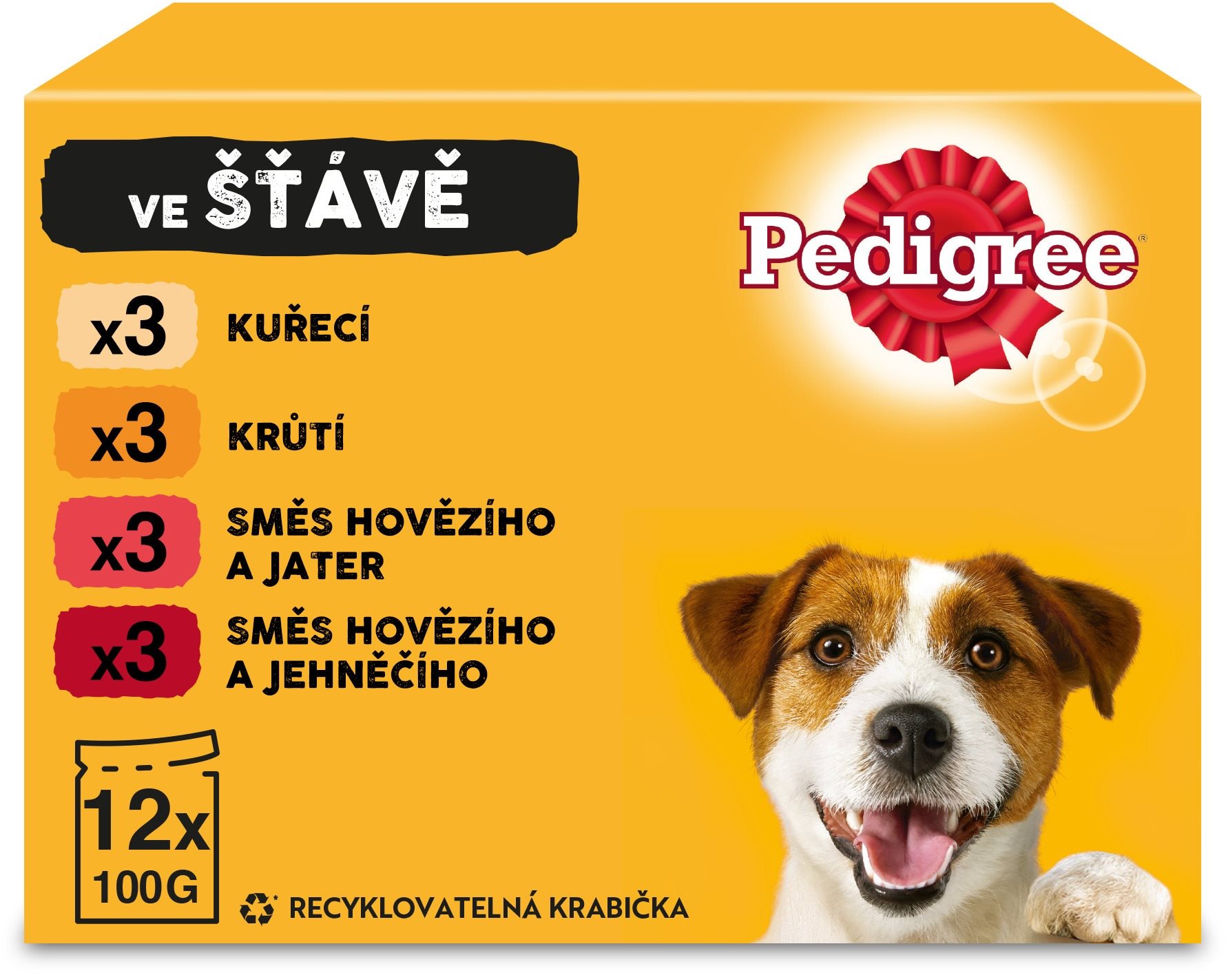Pedigree Adult výber v šťave 12× 100 g Kapsička pre psov